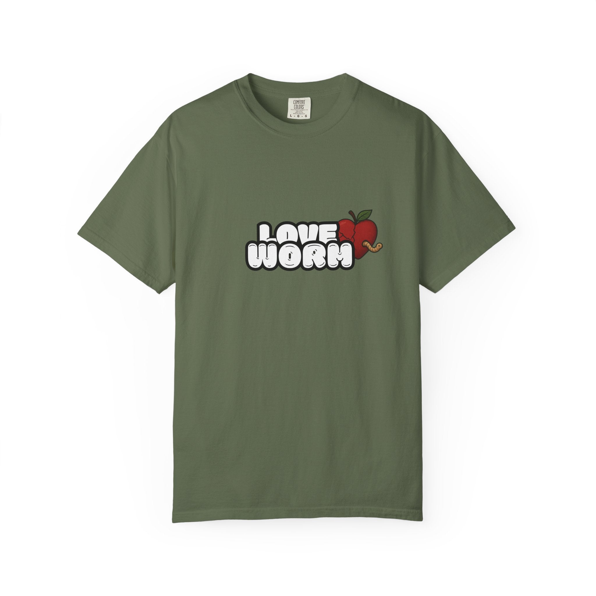 Love Worm T-Shirt — Cute Apple Cartoon Graphic Tee