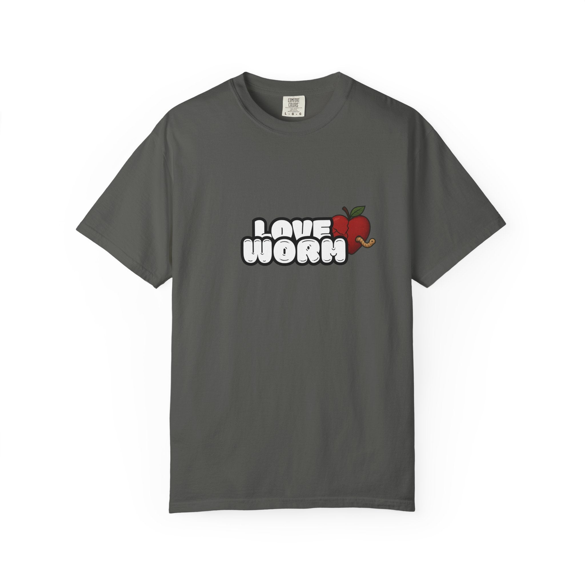 Love Worm T-Shirt — Cute Apple Cartoon Graphic Tee