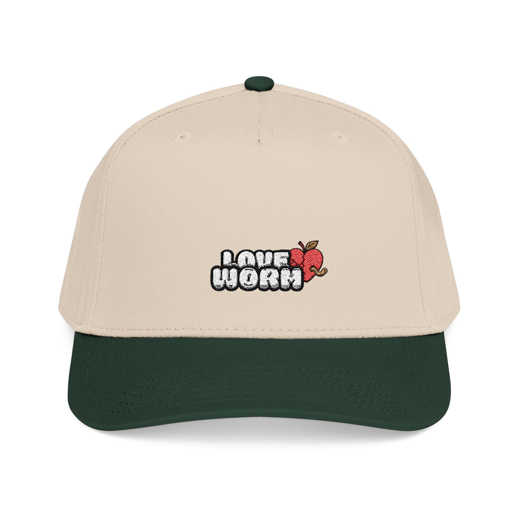 Love Worm Mid  Baseball Cap — 'I Love Nori' Sushi Graphic Hat