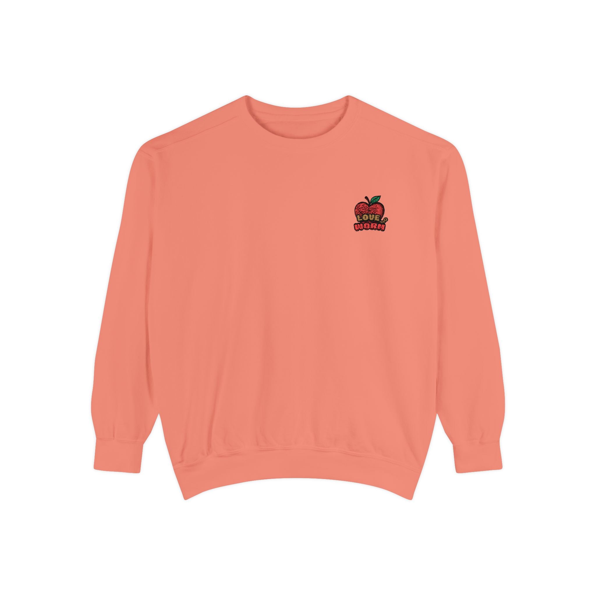 Apple Patch Sweatshirt — Retro "Bite Me" Graphic Crewneck
