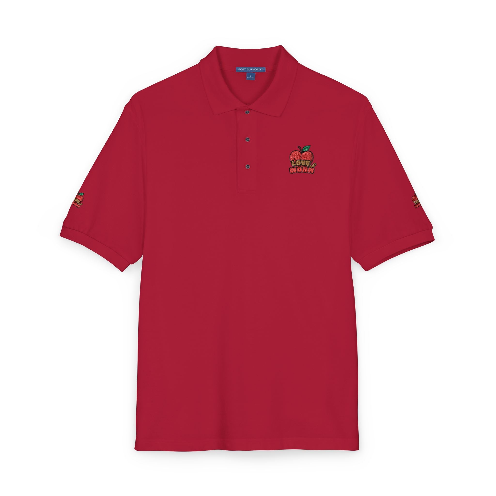Embroidered Apple Logo Polo Shirt – Teacher Appreciation & School Spirit
