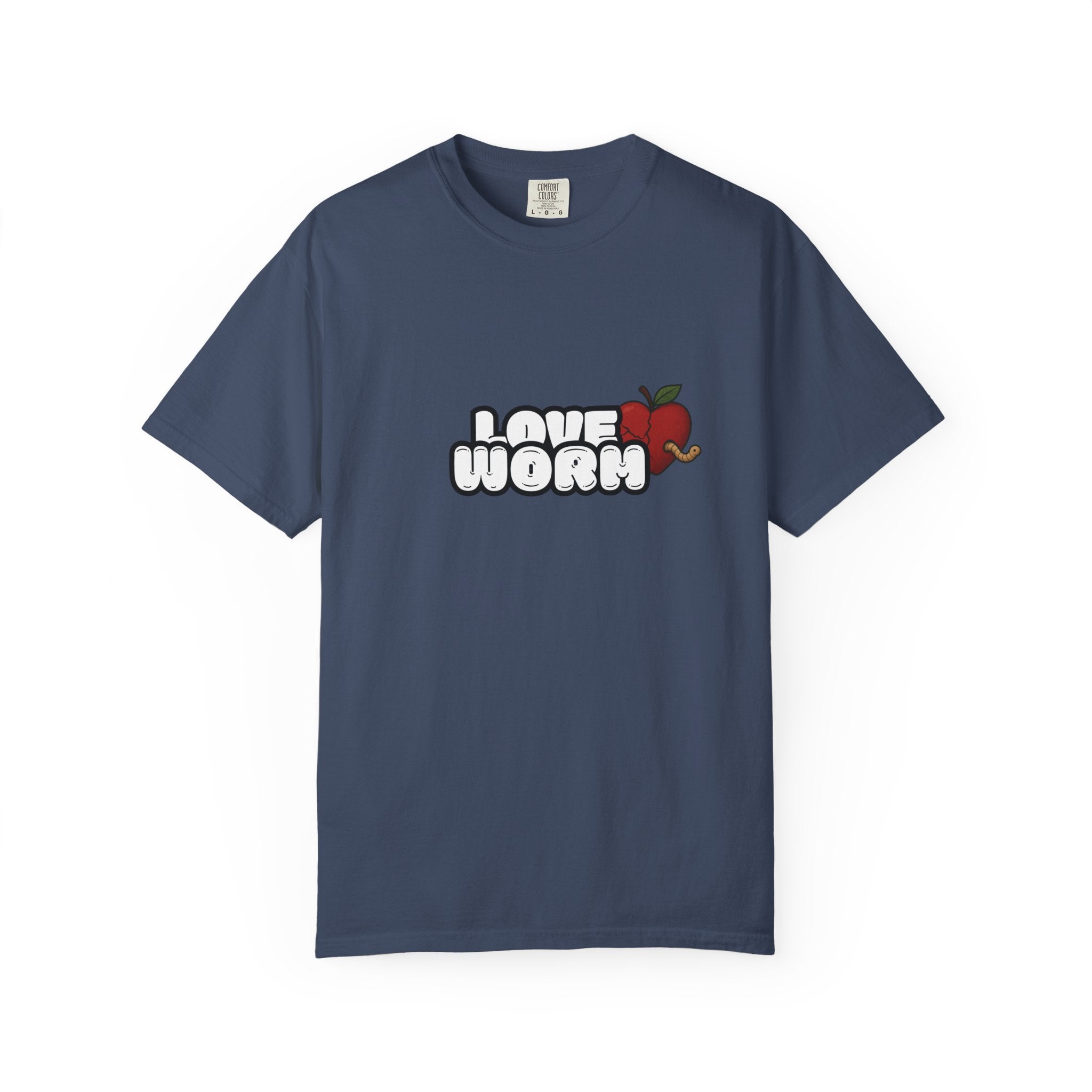 Love Worm T-Shirt — Cute Apple Cartoon Graphic Tee