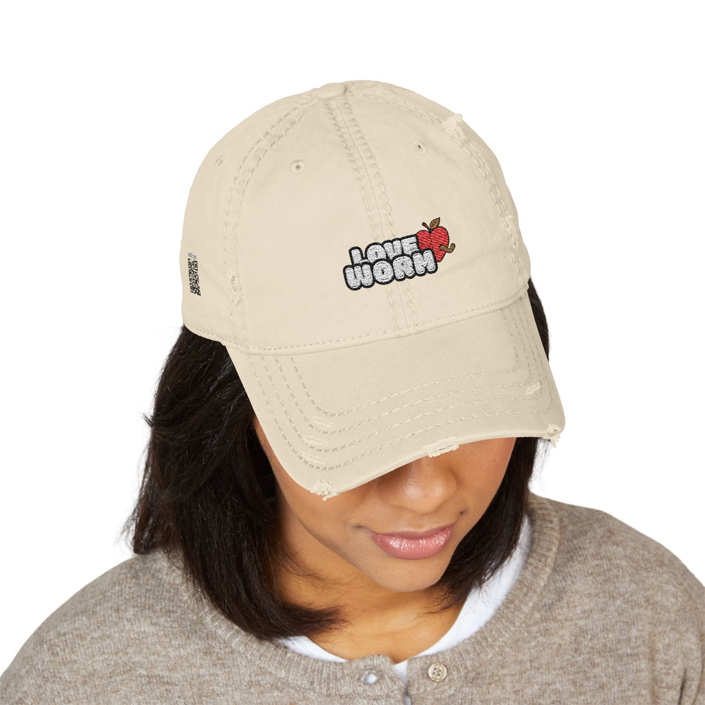 Distressed Dad Hat – 'I Ain't Worried' Embroidered Casual Cap