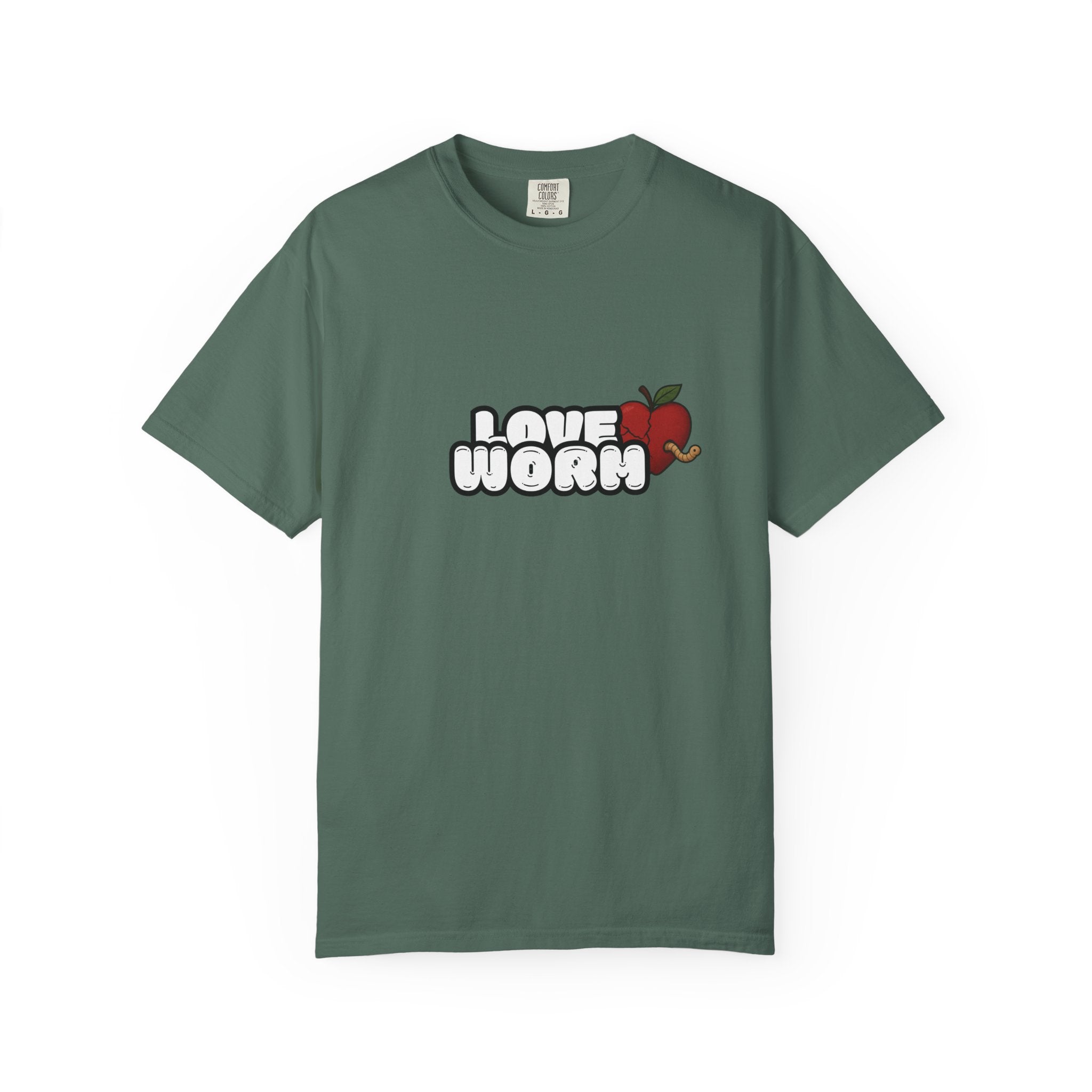 Love Worm T-Shirt — Cute Apple Cartoon Graphic Tee