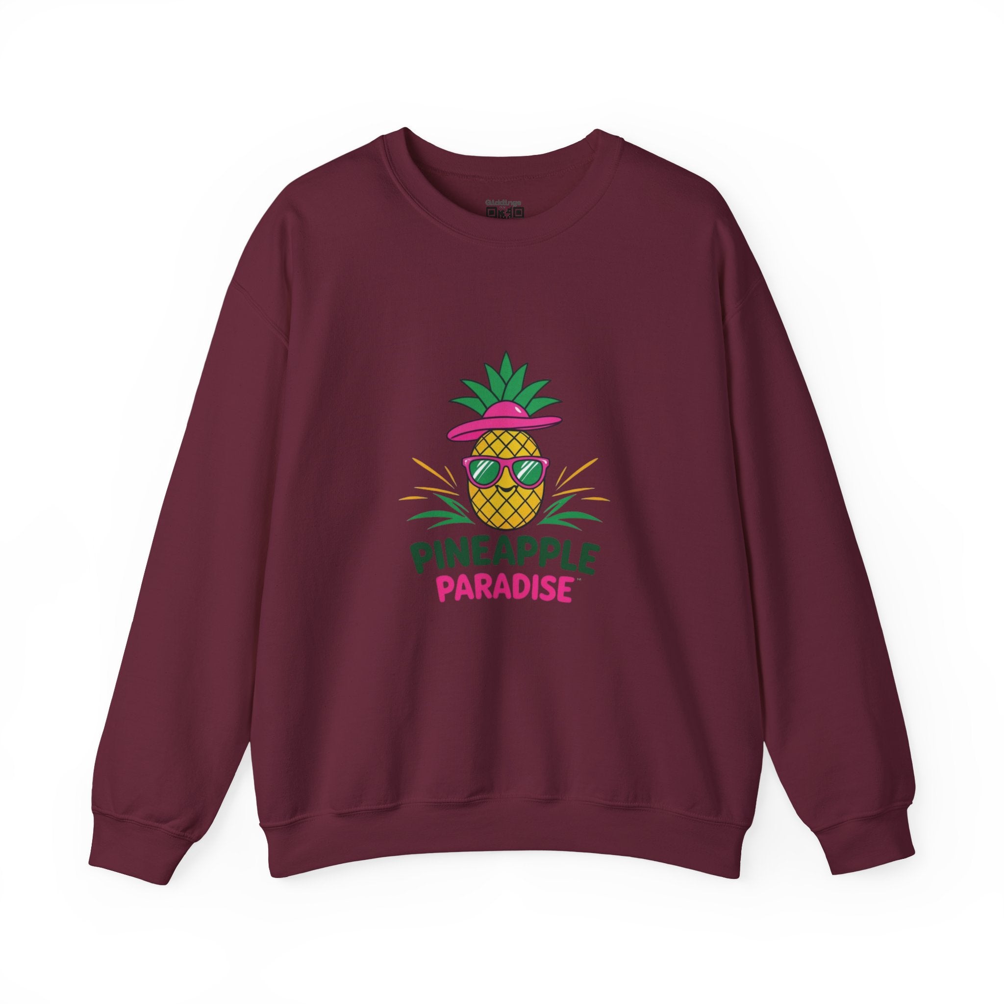 Pineapple Paradise Crewneck Sweatshirt — Tropical Pineapple Graphic