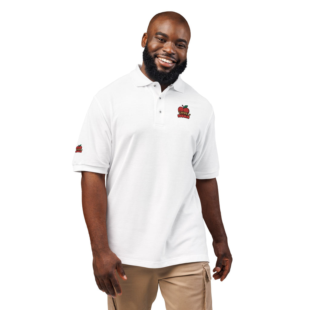 Embroidered Apple Logo Polo Shirt – Teacher Appreciation & School Spirit