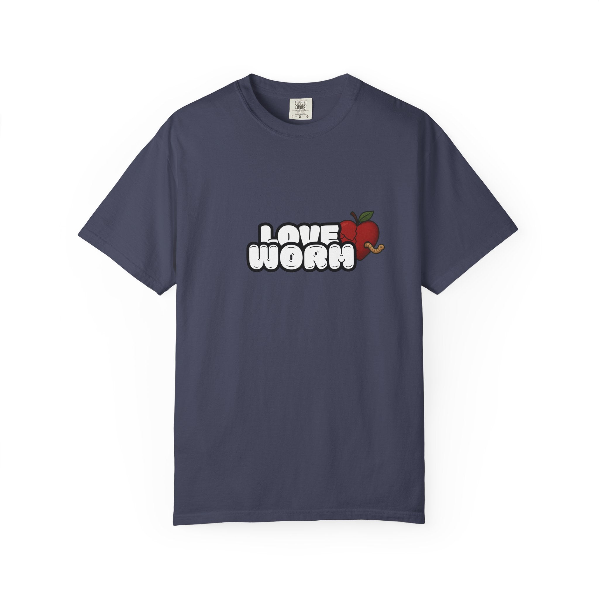 Love Worm T-Shirt — Cute Apple Cartoon Graphic Tee