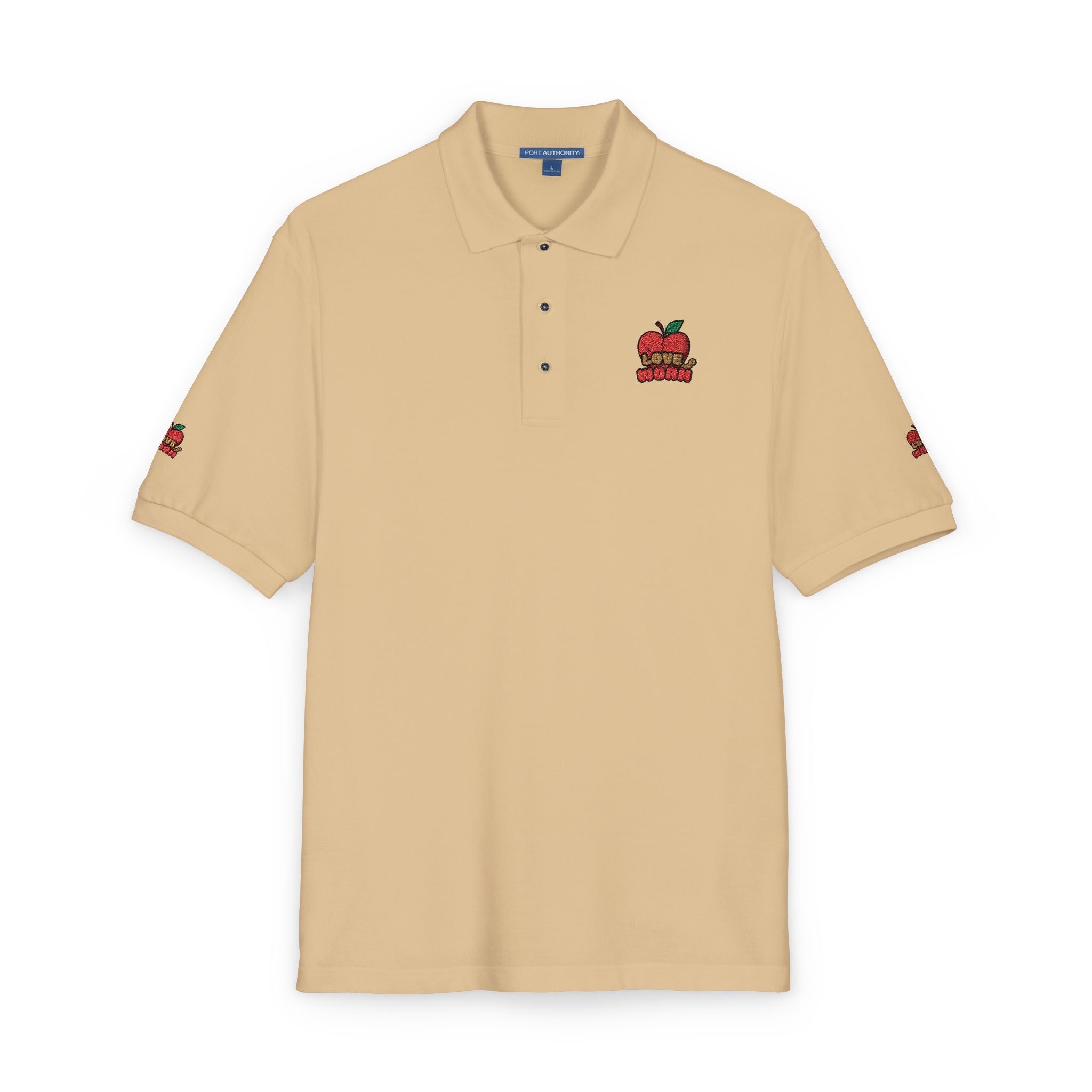 Embroidered Apple Logo Polo Shirt – Teacher Appreciation & School Spirit