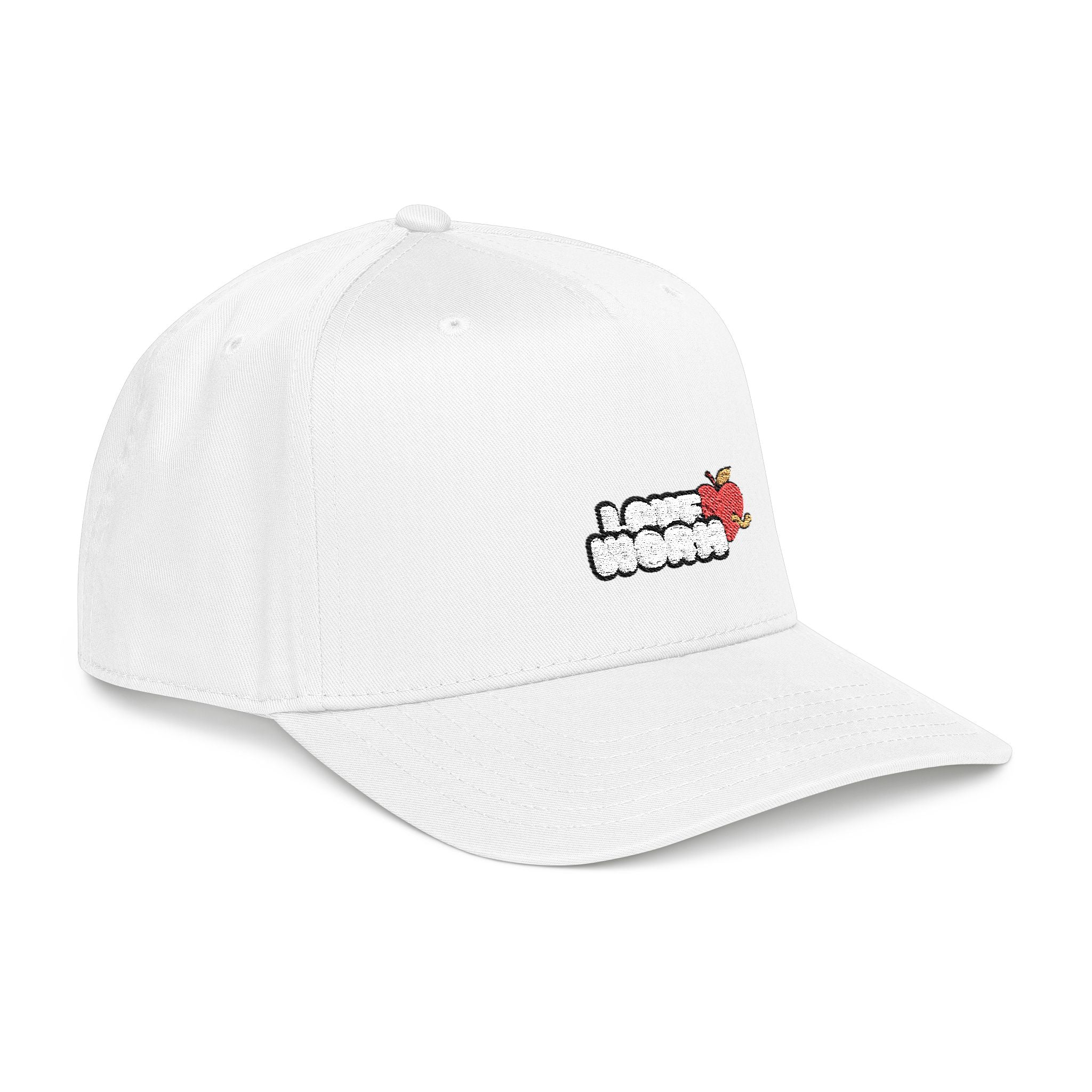 Love Worm Mid  Baseball Cap — 'I Love Nori' Sushi Graphic Hat