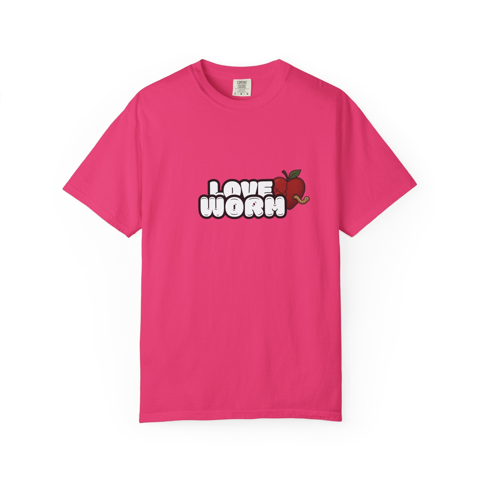 Love Worm T-Shirt — Cute Apple Cartoon Graphic Tee