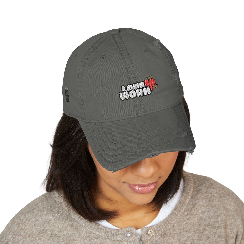 Distressed Dad Hat – 'I Ain't Worried' Embroidered Casual Cap