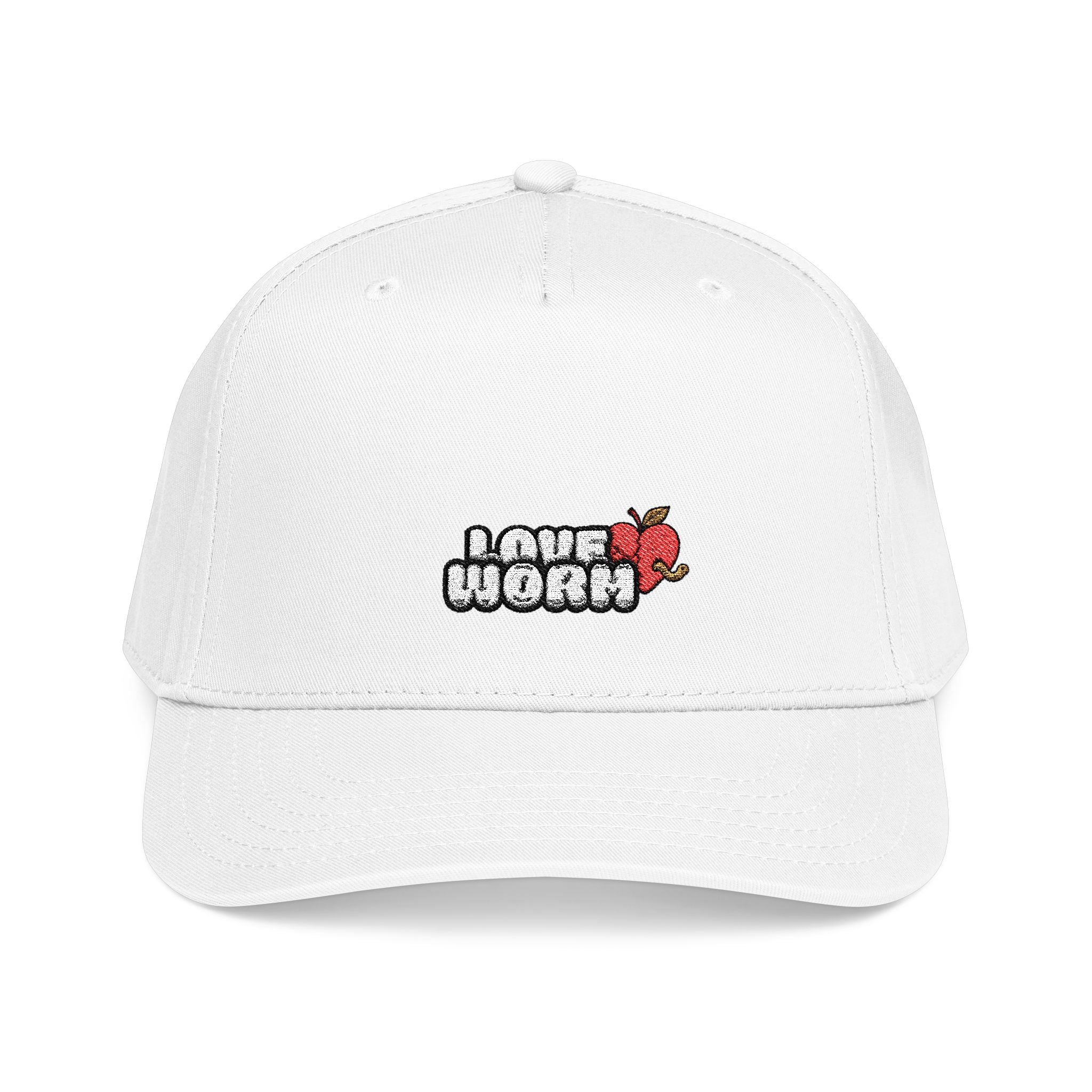 Love Worm Mid  Baseball Cap — 'I Love Nori' Sushi Graphic Hat