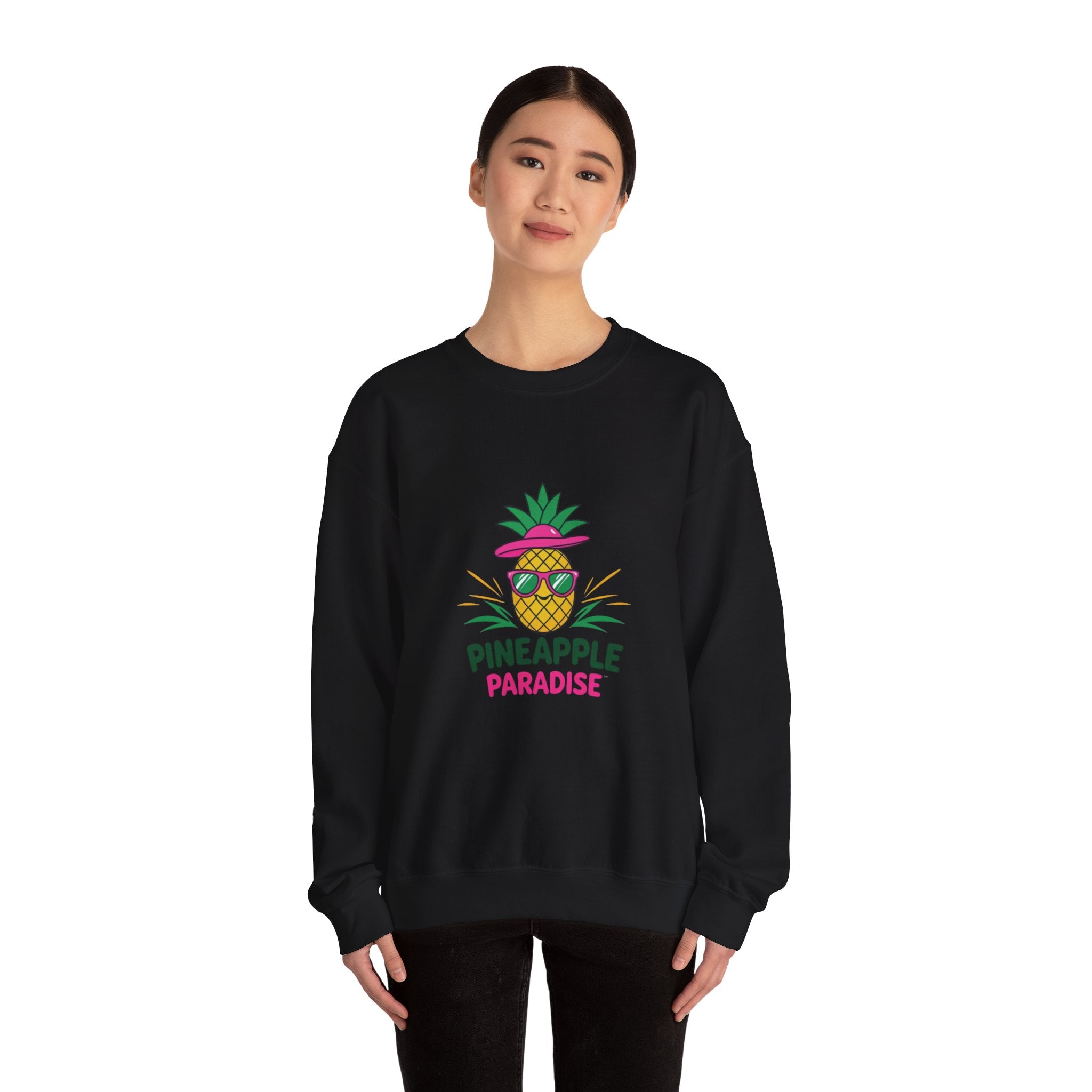 Pineapple Paradise Crewneck Sweatshirt — Tropical Pineapple Graphic