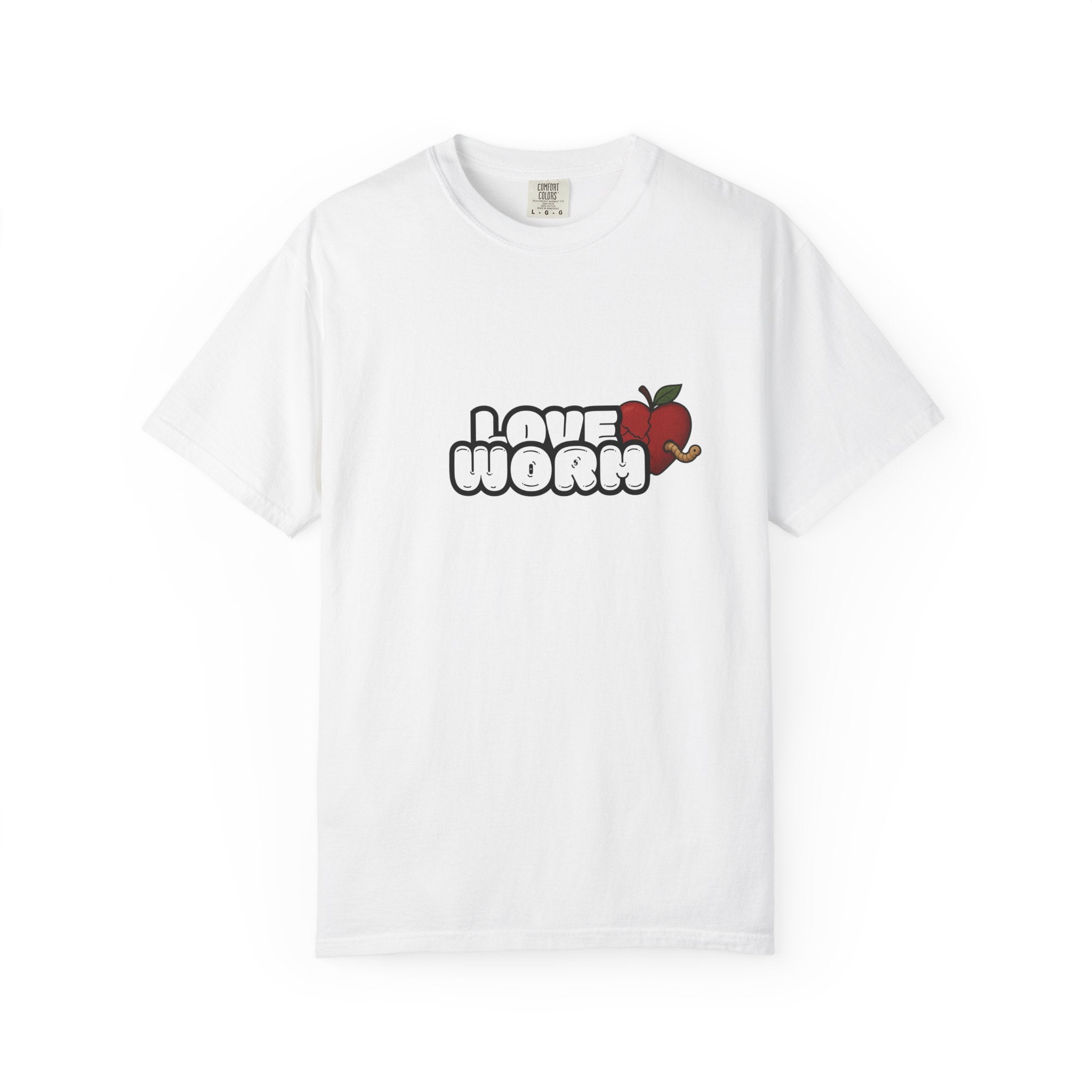 Love Worm T-Shirt — Cute Apple Cartoon Graphic Tee