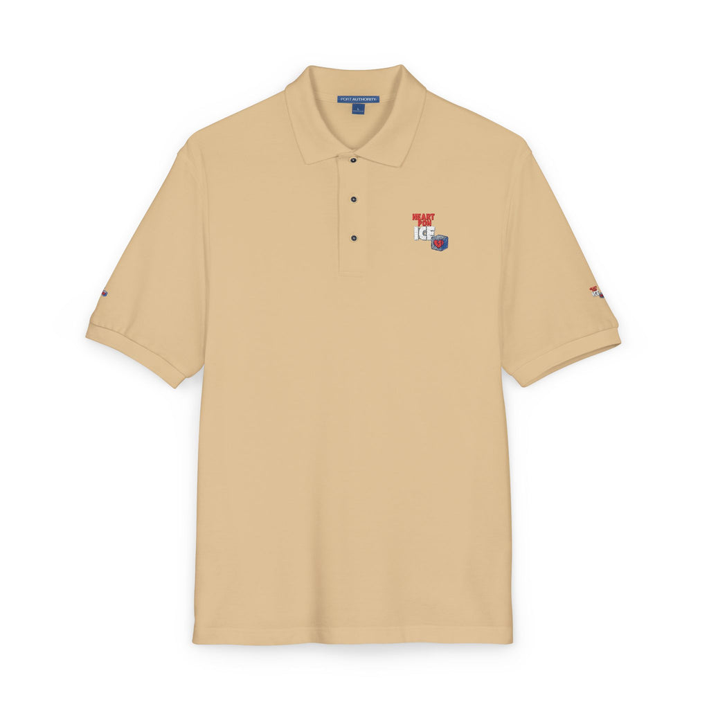 Embroidered Pride Polo Shirt – Small Heart & Flag Chest Emblem