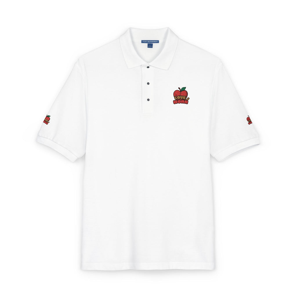 Embroidered Apple Logo Polo Shirt – Teacher Appreciation & School Spirit