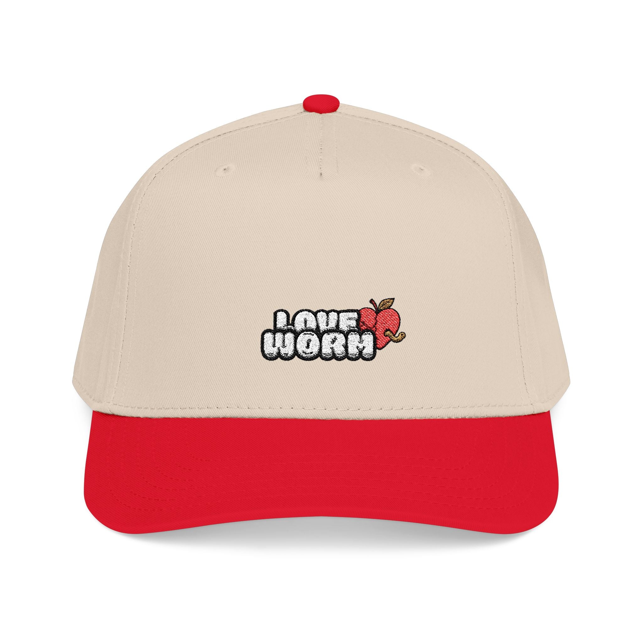 Love Worm Mid  Baseball Cap — 'I Love Nori' Sushi Graphic Hat