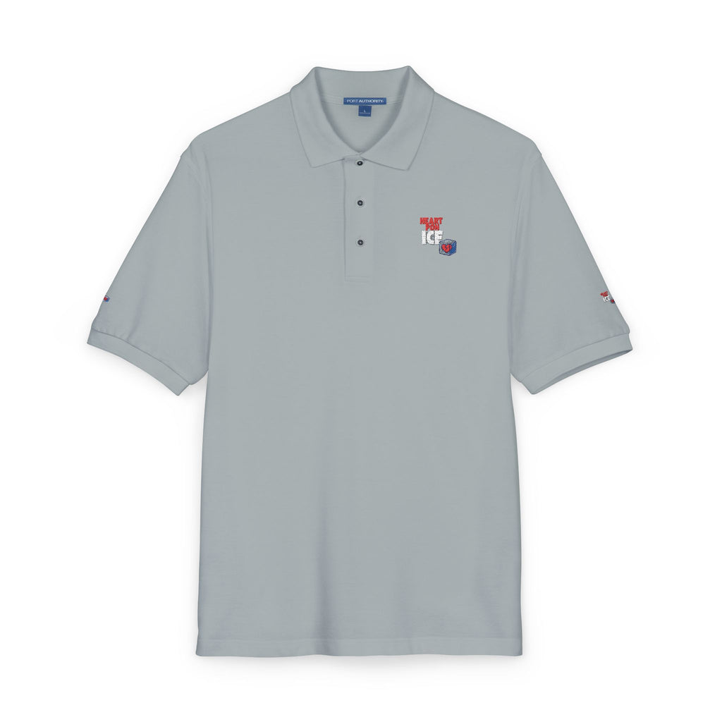 Embroidered Pride Polo Shirt – Small Heart & Flag Chest Emblem