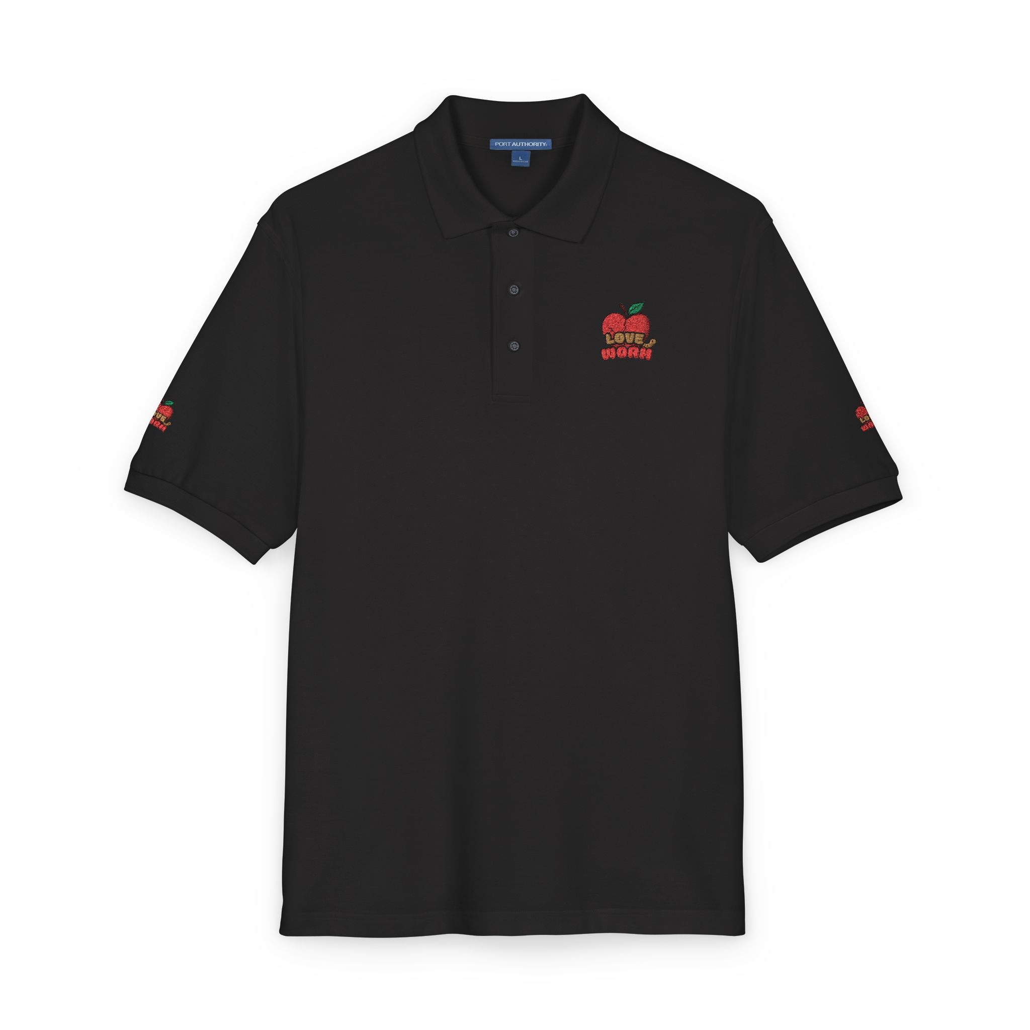 Embroidered Apple Logo Polo Shirt – Teacher Appreciation & School Spirit