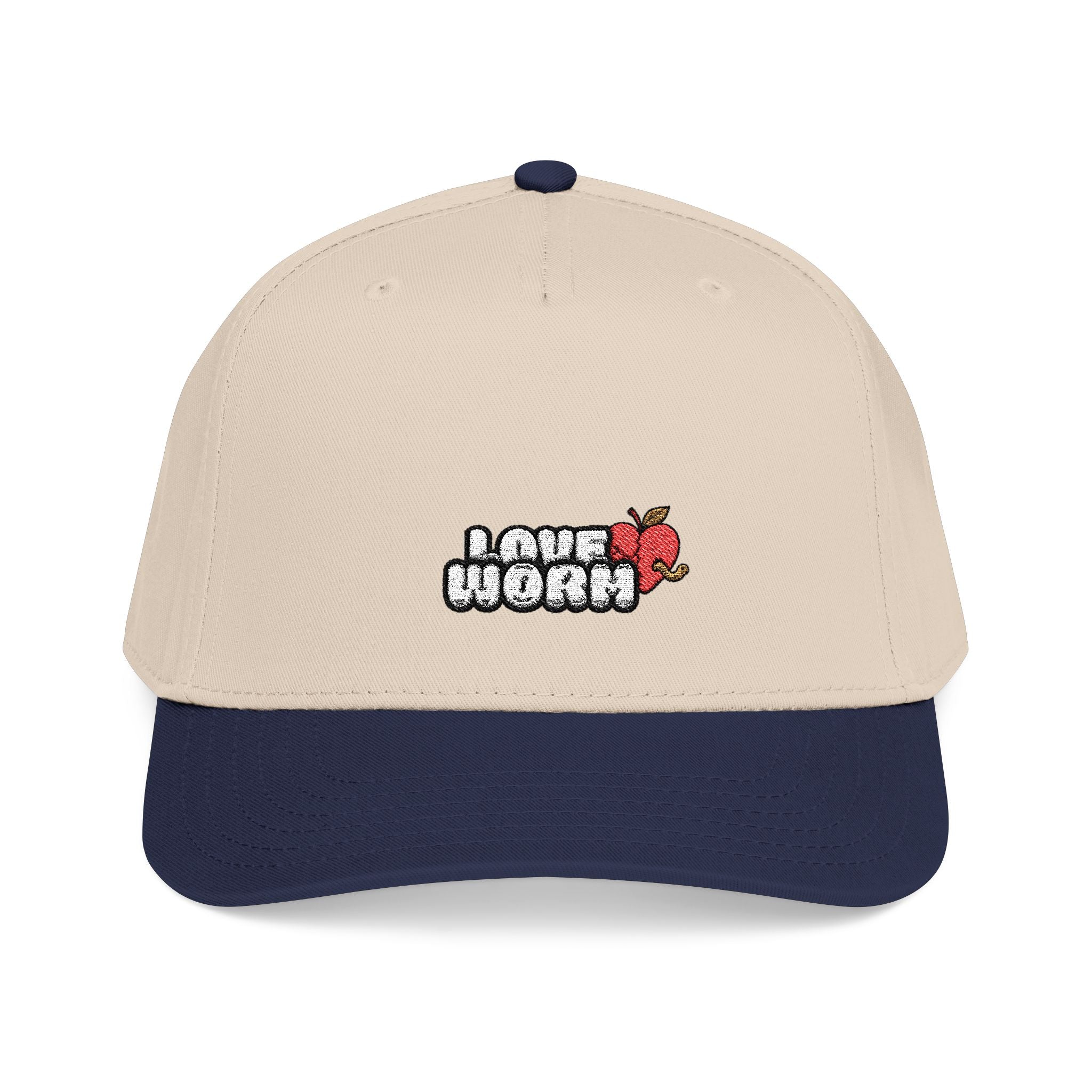 Love Worm Mid  Baseball Cap — 'I Love Nori' Sushi Graphic Hat