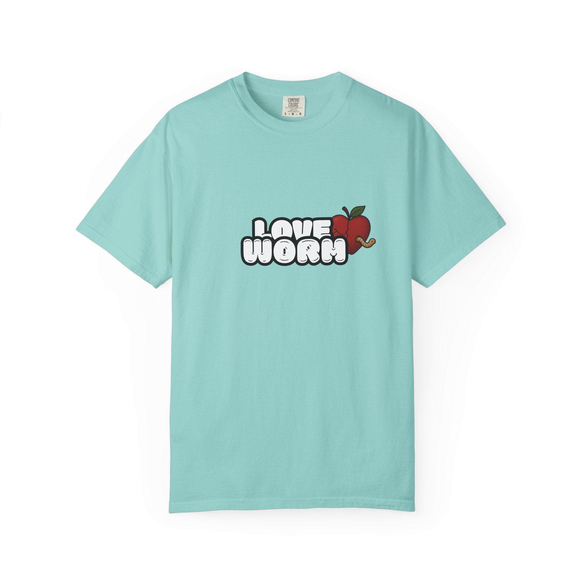 Love Worm T-Shirt — Cute Apple Cartoon Graphic Tee
