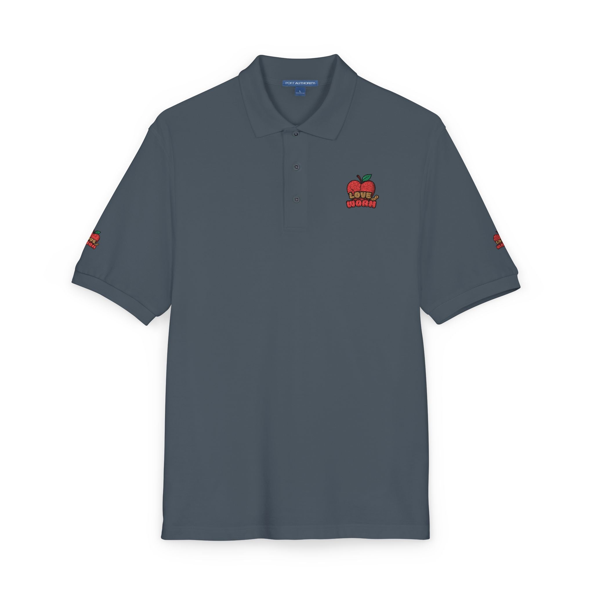 Embroidered Apple Logo Polo Shirt – Teacher Appreciation & School Spirit