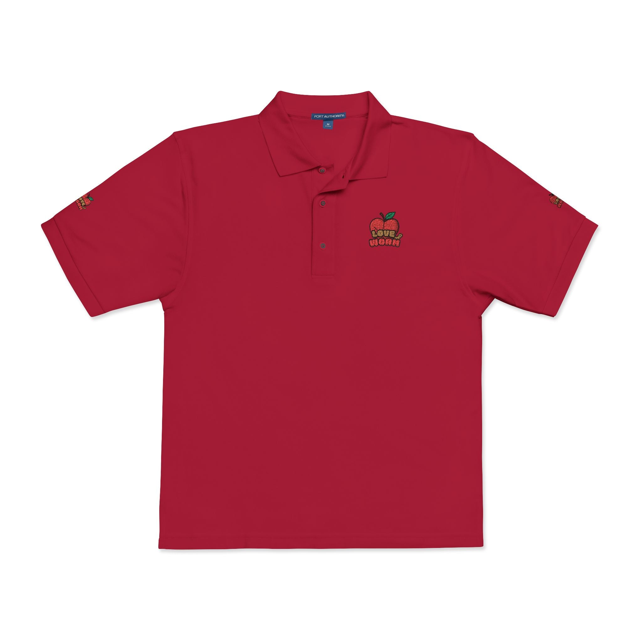 Embroidered Apple Logo Polo Shirt – Teacher Appreciation & School Spirit