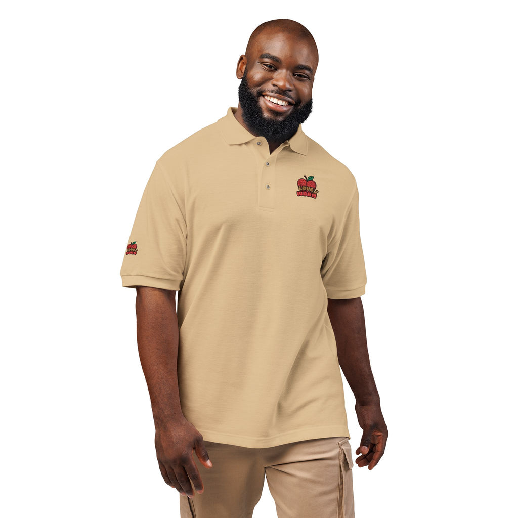 Embroidered Apple Logo Polo Shirt – Teacher Appreciation & School Spirit