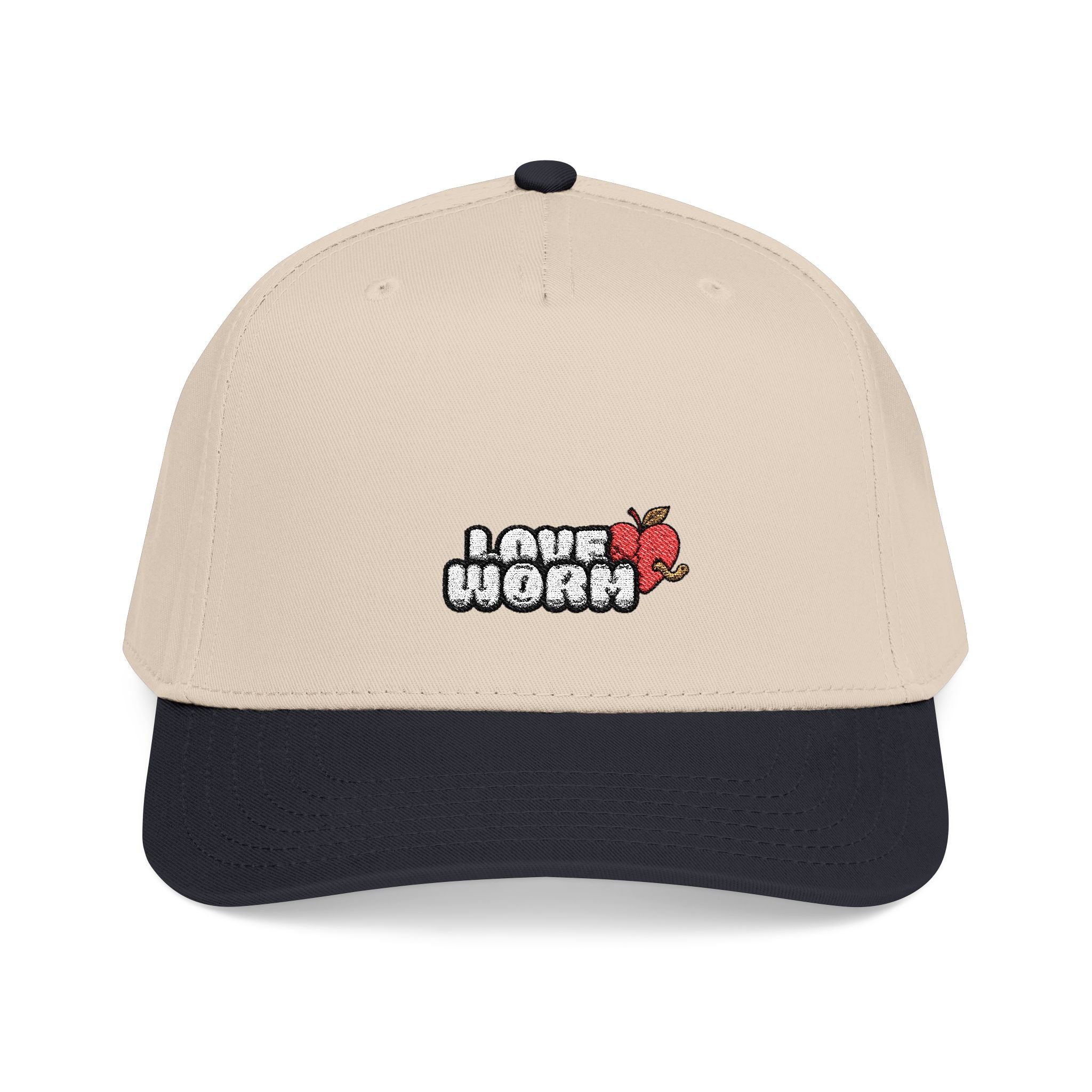 Love Worm Mid  Baseball Cap — 'I Love Nori' Sushi Graphic Hat